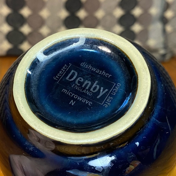 Denby England Ceramic Mug Blue/White - Picture 6 of 7